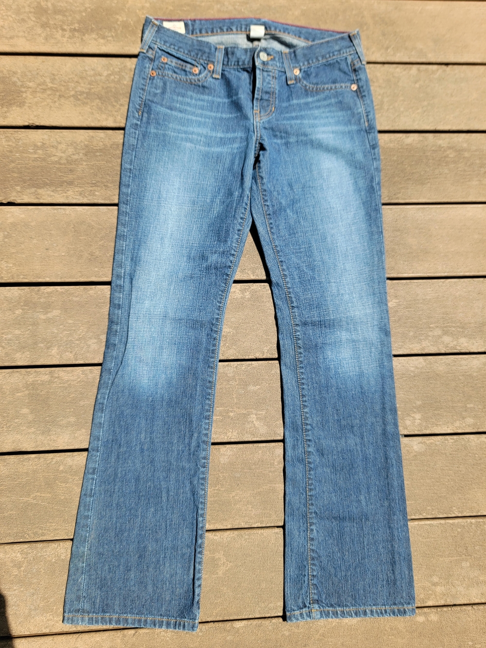 Abercrombie & Fitch Women's Medium Blue Bootcut Jeans Size 4R